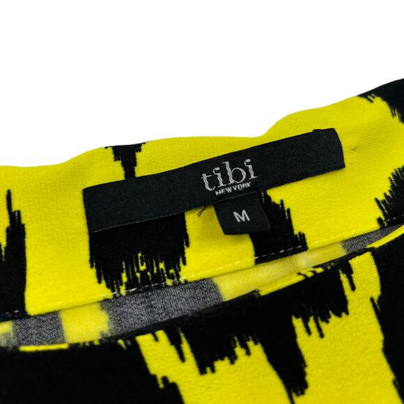 Tibi New York Jasmine Ikat Scroll Print Jersey Shift Dress Womens Size Medium - Picture 3 of 7